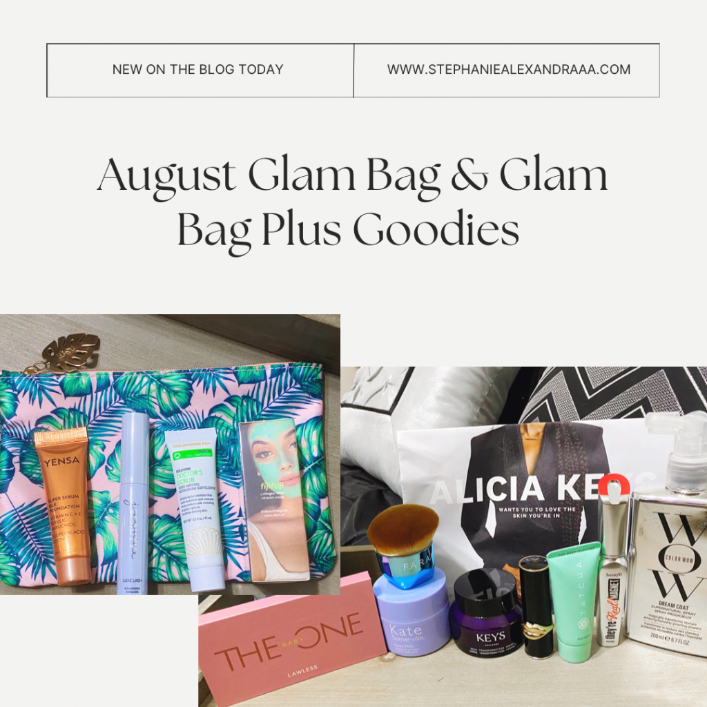 August Glam Bag and Glam Bag Plus Goodies